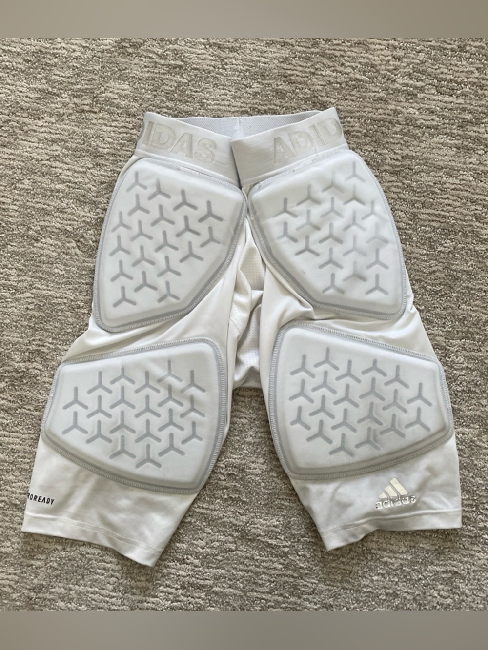 Adidas Aeroready Force Mens Integrated 5-Pad Football Girdle Size Medium White